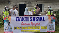 Satlantas Polres Lampung Tengah Gelar Baksos Dalam Rangka OPS Zebra Krakatau 2020