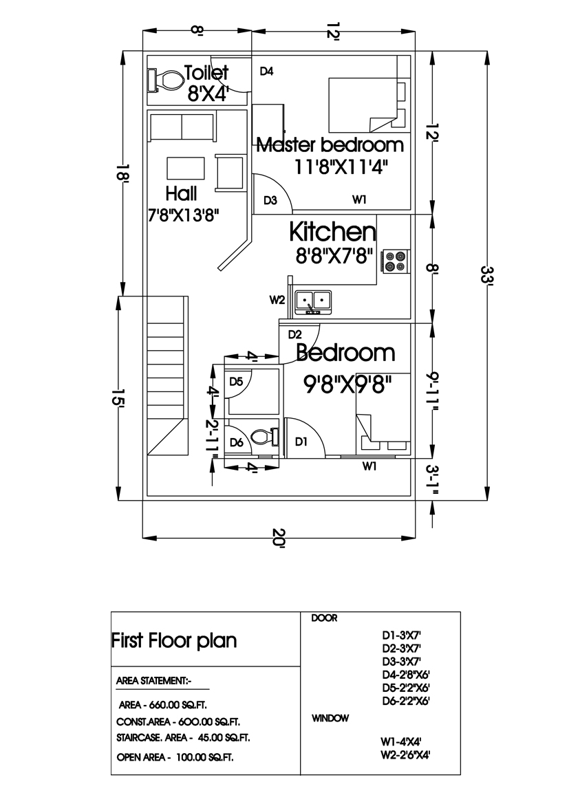 interior designer autocad floor plan 1
