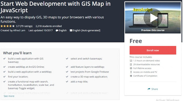 [100% Free] Start Web Development with GIS Map in JavaScript