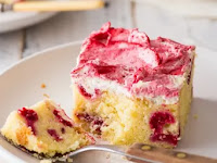 Raspberry Sheet Cake