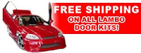 Free shipping on all lambo door kit orders at Andysautosport