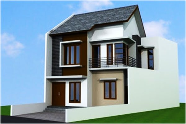 30 Desain  Rumah  Minimalis 2  Lantai  Sederhana  Modern 