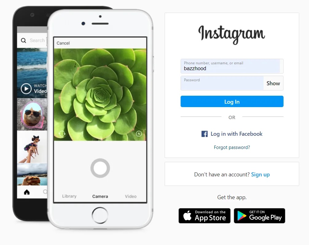 Login to Instagram Instagram Login page from