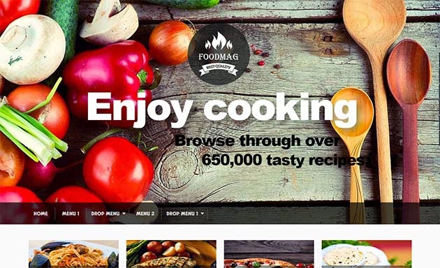 Foodmag Responsive Blogger Template