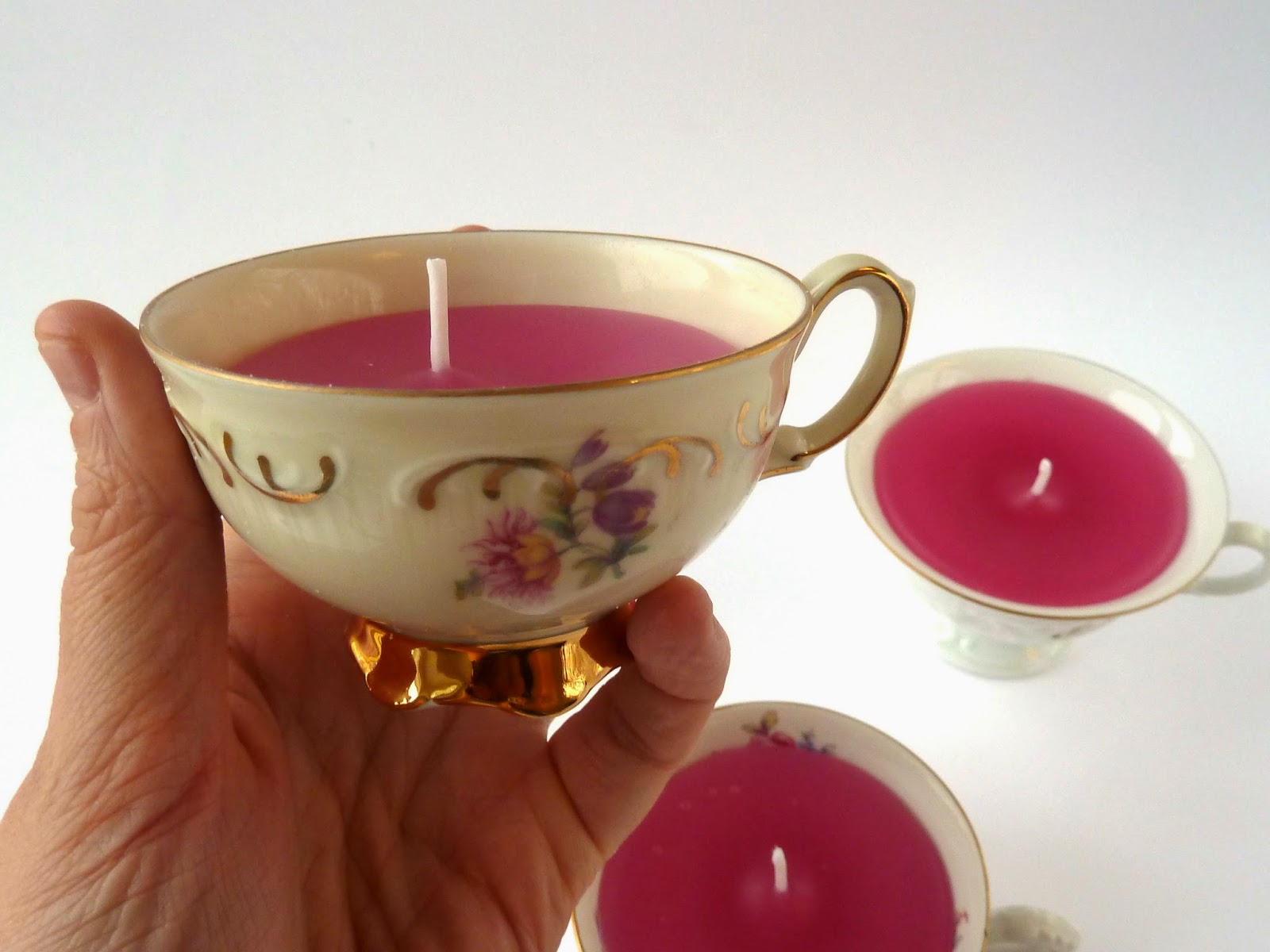 not vintage I to like or sure I'm  not saucers whether candles  cups in their candles  cups the
