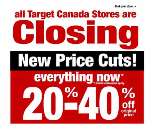 Target Canada Liquidation Sale New Price Cuts