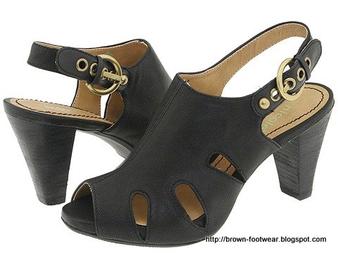 Brown footwear:83105