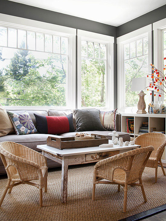 Modern Furniture: 2013 Country Living Room Decorating Ideas from BHG