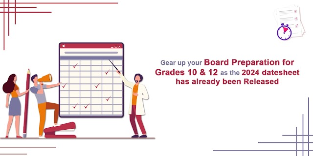 Gear up your Board Preparation for Grades 10 & 12 as the 2024 datesheet has already been Released