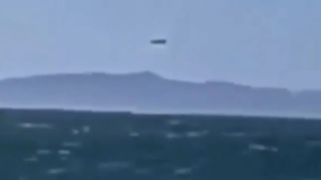 There's a real UFO sighting over lake.