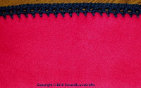 Crochet edging on fleece - Sandy