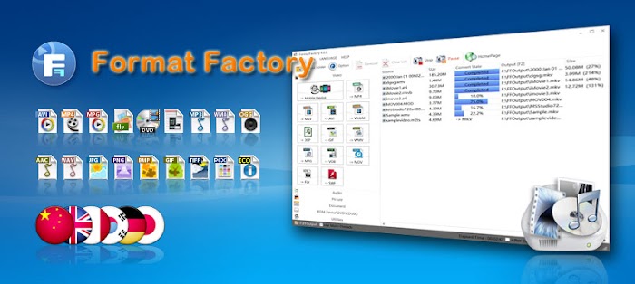 عملاق تحويل الصيغ Format Factory  الجديد مع خاصيتي الـ Picosmos tools و الـ Picosmos Shows    