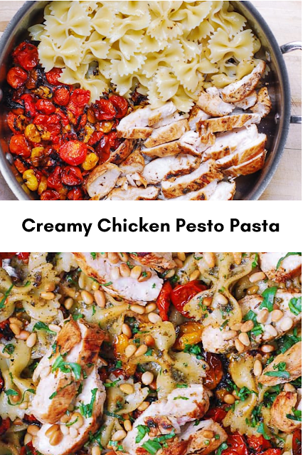 Creamy Chicken Pesto Pasta