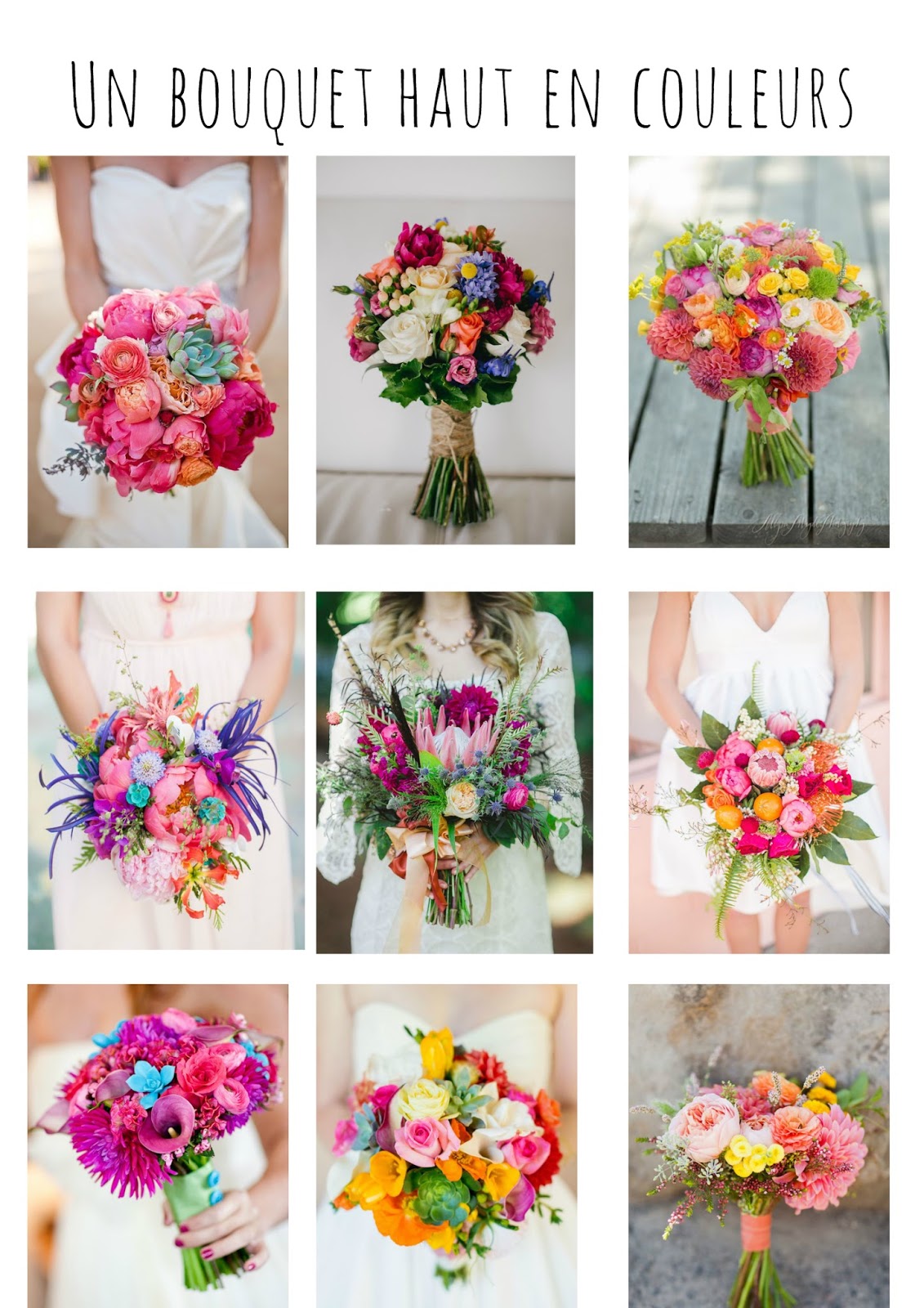 Un bouquet de fleurs haut en couleurs