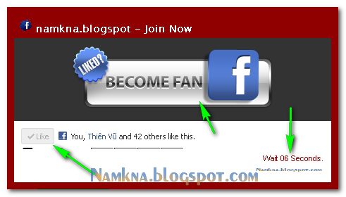 Facebook PopUp like box tự đóng với thời gian!