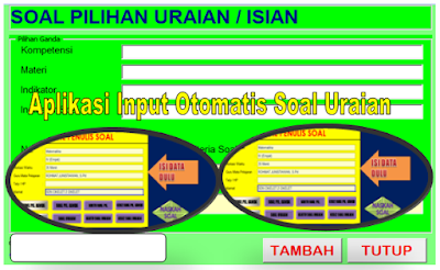Aplikasi Input Soal Uraian/ Esai Terbaru Tahun 2018