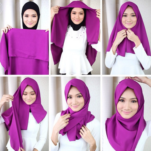 Tutorial Hijab Untuk Ke Kantor Simple Terbaru 2016