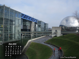 Fond d'écran Mars 2010, avec et sans calendrier