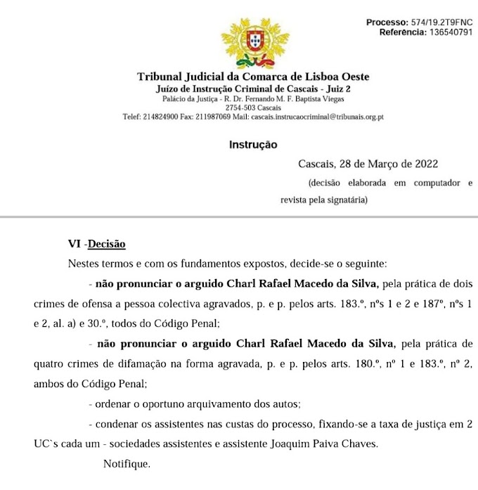 Rafael Macedo ganha caso em Tribunal