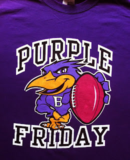 Purple Fridays tshirt Ravens design apparel Baltimore