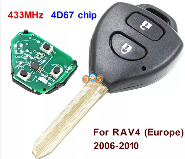 Mini VCI Techstream Register Toyota Corolla 2007 4D Key 4