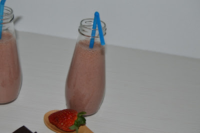 Smoothie de Morango e Chocolate