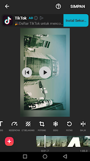 Cara edit video memutar rotasi video menggunakan aplikasi Inshot di Android