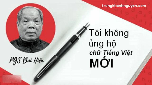 không ủng hộ cải cách tiếng việt mới