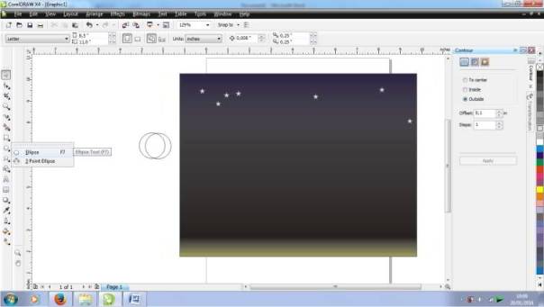 Cara Membuat Pemandangan Malam Hari di Corel Draw