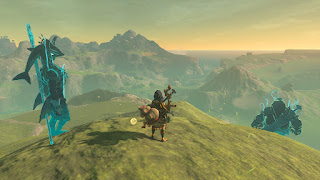 on a hill on Grinnden Plains with Shadow Sidon and Ghost Yunobo