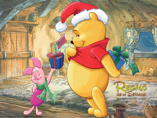 Pooh Christmas Desktop Wallpapers
