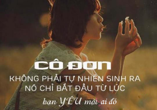 Hình ảnh Buồn và cô đơn bắt nguồn từ tình yêu đôi lứa