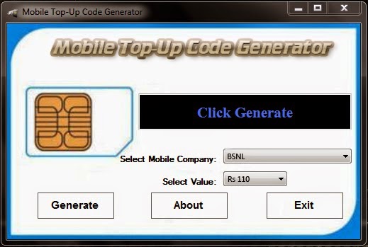 z t e zone: Mobile Top-Up Code Generator