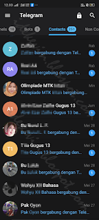 Notifikasi Kontak yang baru saja join Telegram