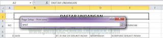 Set Print Titles - Print Area pada MS Office 2010
