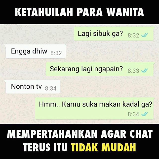 10 Meme Nggak Mudah Chatting dengan Gebetan Ini Kocak 