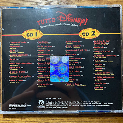 【ディズニーのCD】コンピレーション「TUTTO Disney!（イタリア語）」を買ってみた！