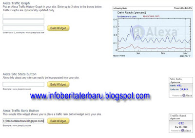 membuat widget alexa di blog
