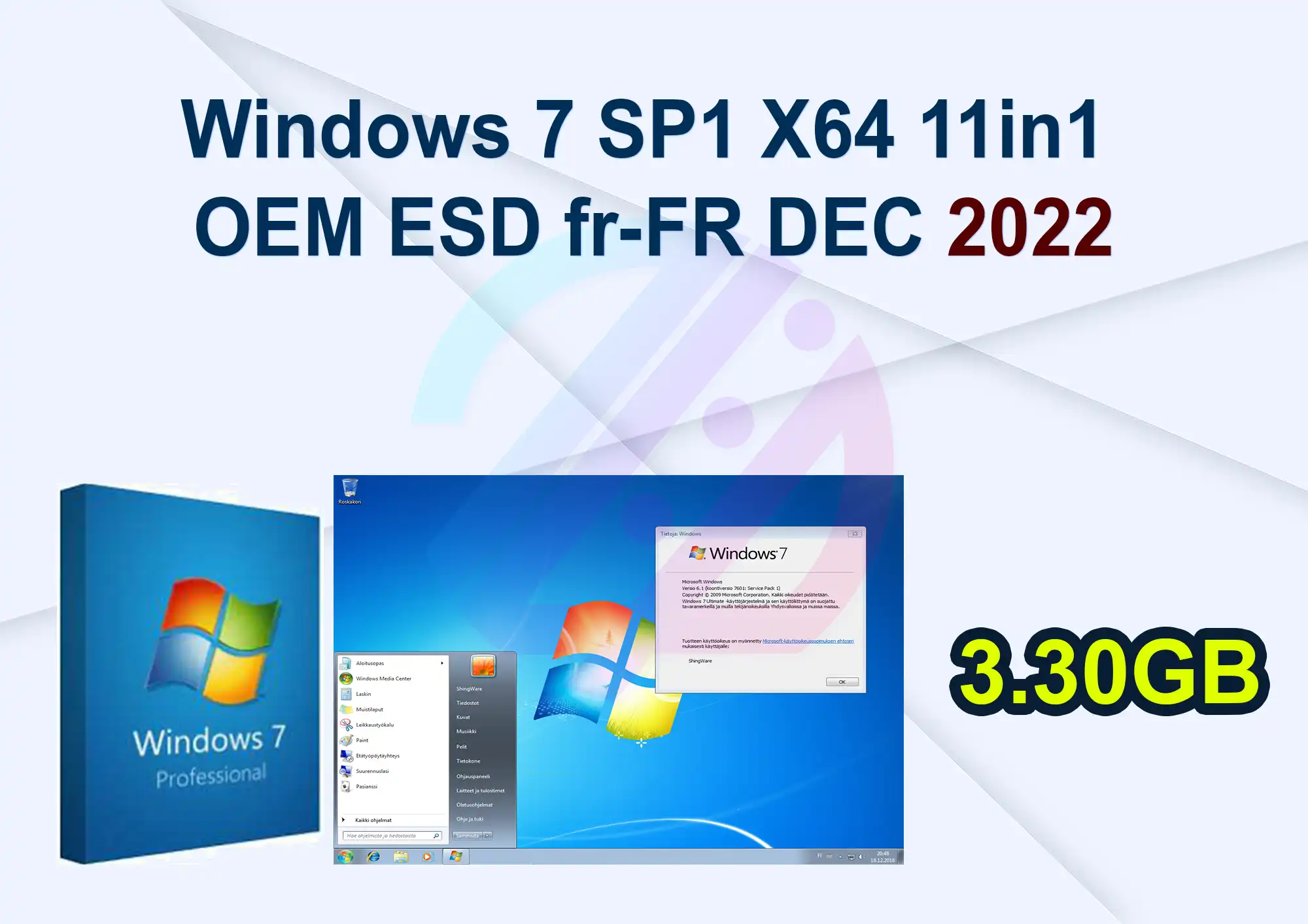 <strong>Windows 7 SP1 X64 11in1 OEM ESD fr-FR DEC 2022</strong>