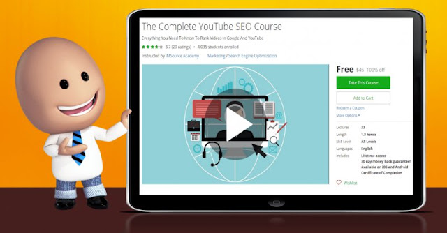 [100% Off] The Complete YouTube SEO Course|Worth 45$