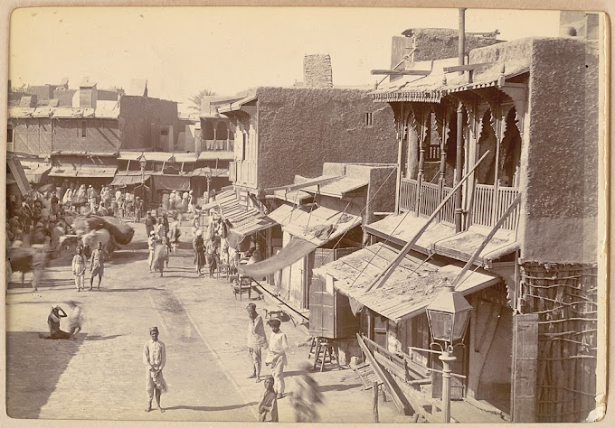 Karachi City Street Scene (View), Karachi, Sindh, Pakistan | 1900 | Rare Old Karachi Photos | Rare Old Sindh Photos | Rare Old Indian (Pakistan) Photos