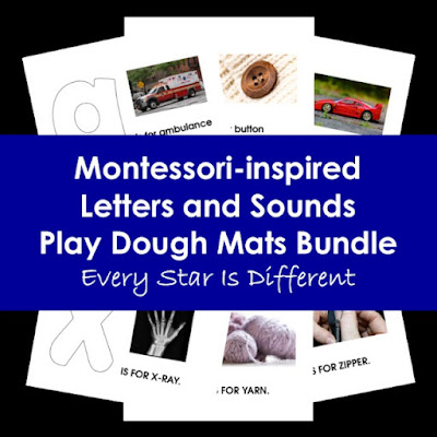 Montessori-inspired Letters and Sounds Play Dough Mats Bundle