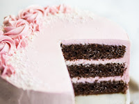 Chocolate Cake with Raspberry Buttercream