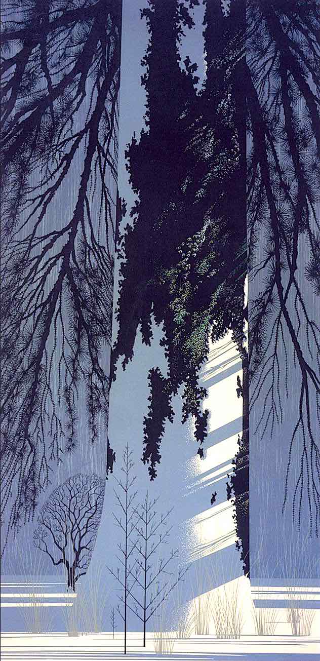 Eyvind Earle, sleeping tree, giant tree