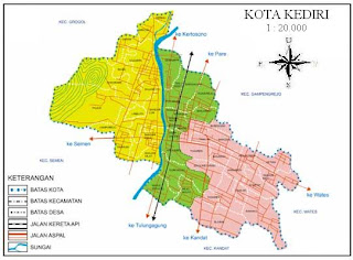 PROFIL KOTA KEDIRI  GEOGRAFI REGIONAL INDONESIA
