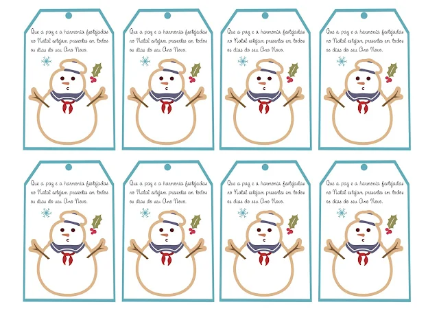 Cartões de Natal para Imprimir com Mensagens.