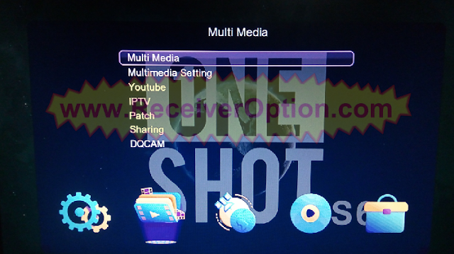 ONE SHOT S6W PLUS 1506TV NEW SOFTWARE WITH ECAST OPTION