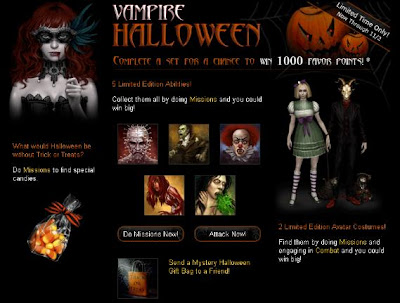 Vampire Wars online game from Facebook