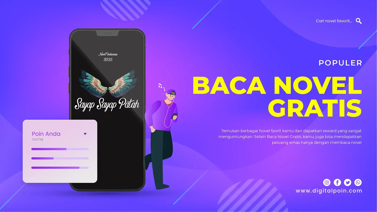 Aplikasi Baca Novel Gratis Penghasil Uang Download Disini!