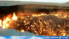 Russian Television Shows Flaming Hole Where Meteorite Fragment Came To Earth